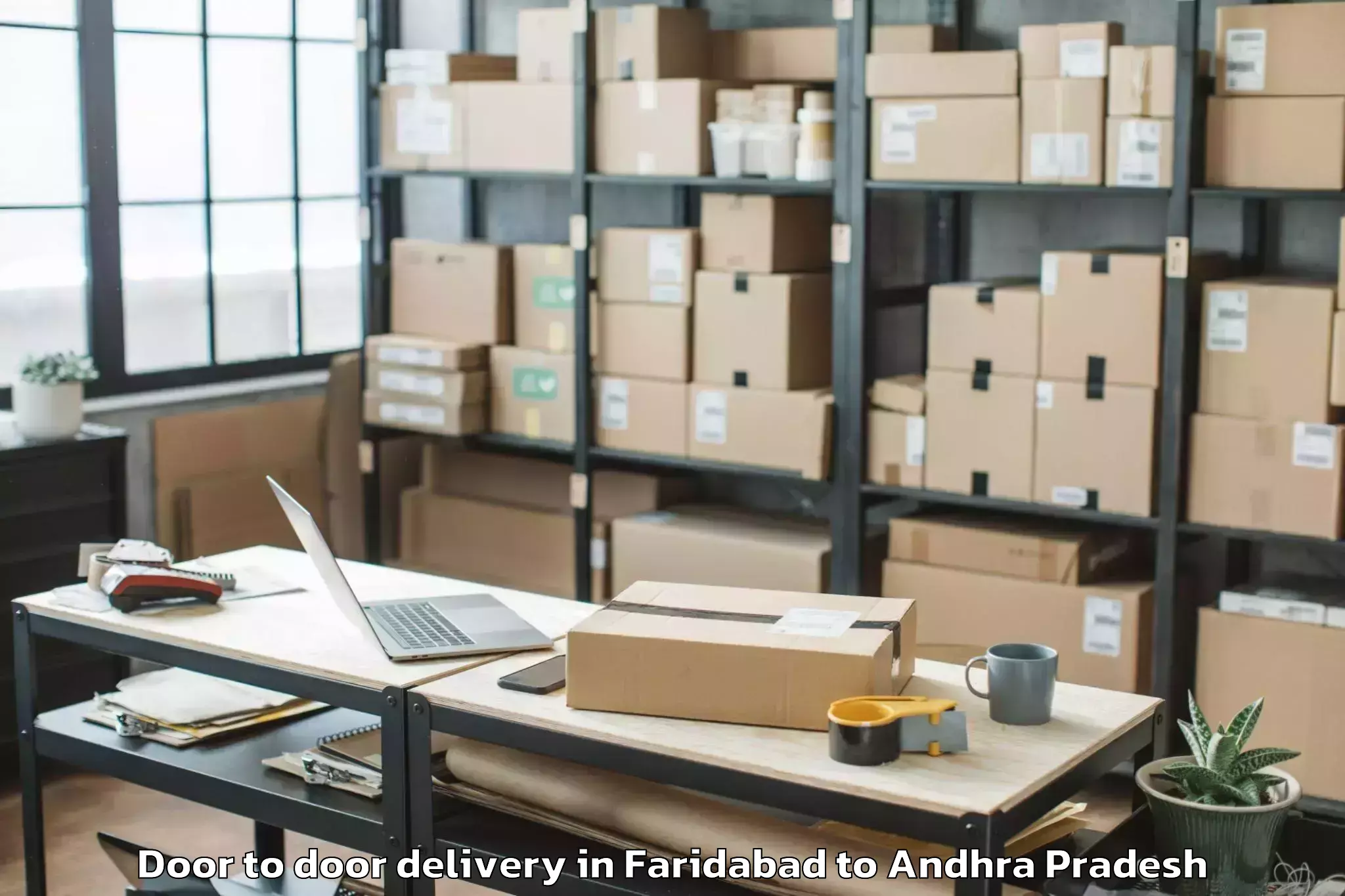 Quality Faridabad to Gangavaram Door To Door Delivery